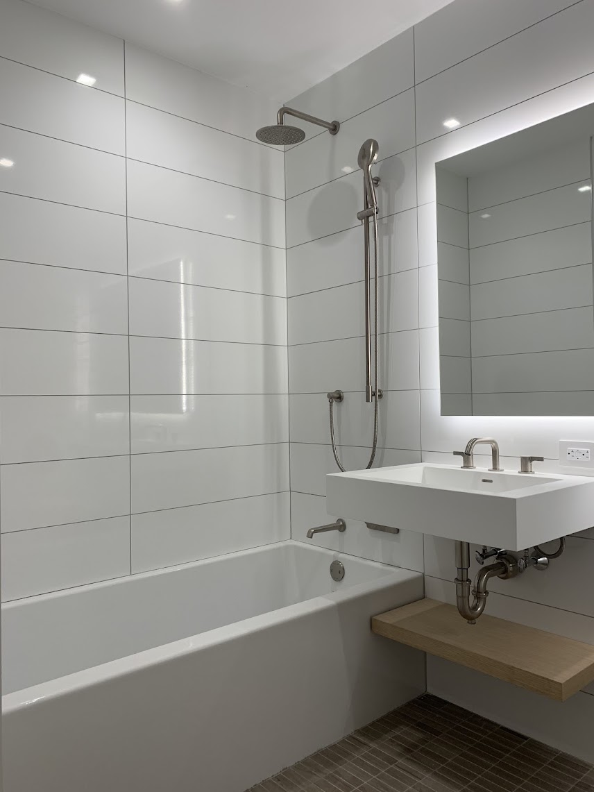 Contemporary Bathroom tile project