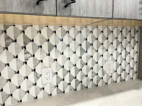 Kitchen Backsplash Project tile project